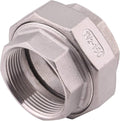 Cast Pipe Fittings Union - 1 1/2" NPT Female Fitting Stainless Steel 304, Class 150