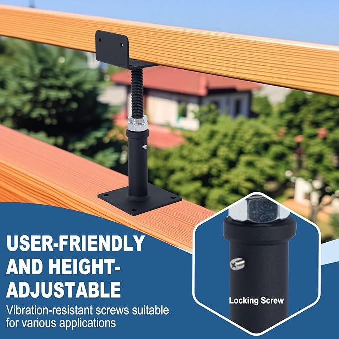2 Pack U-Shaped Floor Jack, Heavy Duty Adjustable Steel Telepost with U-Head for 4x2, 4x4, 4x6 Joists, 6-9 Inch Adjustment Range, Screw Jack Post for Beam Support & Leveling