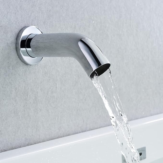 sumerain Rain Shower System with Tub Spout, Tub Shower Faucet Set with 8 inches Shower Head and Hand Shower, Valve Included Chrome