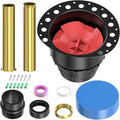 ABS Freestanding Tub Drain Rough-in Kit, Bathtub Drian Kit with ABS Plastic Adapter and Brass Tail Pipes, Compatible with Freestanding Bathtubs, Floor Mounted Bathtubs and Island Bathtubs