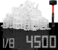 Storystore Tile Leveling System with Hammer - 4500 Piece Tile Leveling Clips 1/8", Tiles Spacers Leveling System DIY for Professional Ceramic Tile and Stone Installation