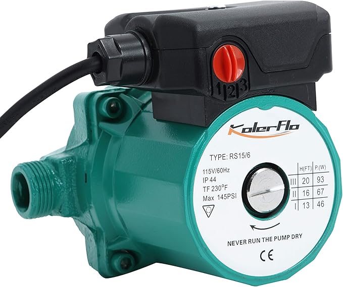 Water Recirculating Pump 3/4 Inch Circulating Water Pump for Water Heater System