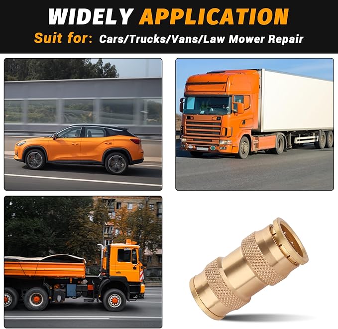 3/4" DOT Brass Push-to-Connect Fittings, (Three-quarters of an Inch) Air Brake Union Coupler for Push In with DOT Certified for Truck Airlines and Industrials(Pack 2)