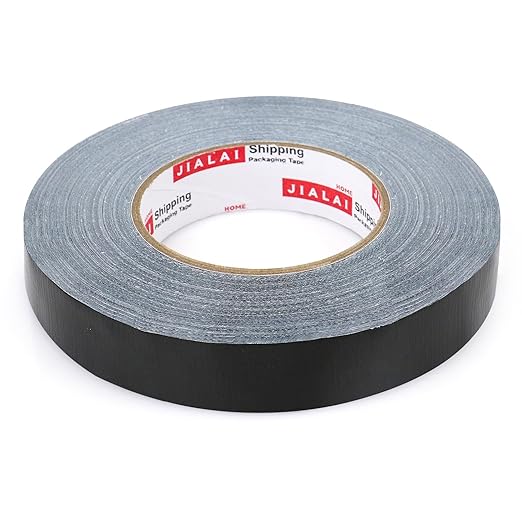 Black Duct Tape, 1 inch x 60 yds, HeavyDuty, Flexible, No Residue, All-Weather Waterproof Tape, UV Resistant for Crafts & Home Improvement