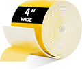 DEMEDO Pipe Insulation Tape, Pipe Wrap Insulation Foam Tape Self Adhesive, Outdoor Water Pipe Insulation Roll for HVAC, AC Line Insulation, 4 inch x 16.5 FT Heat Tape for Water Pipe, White