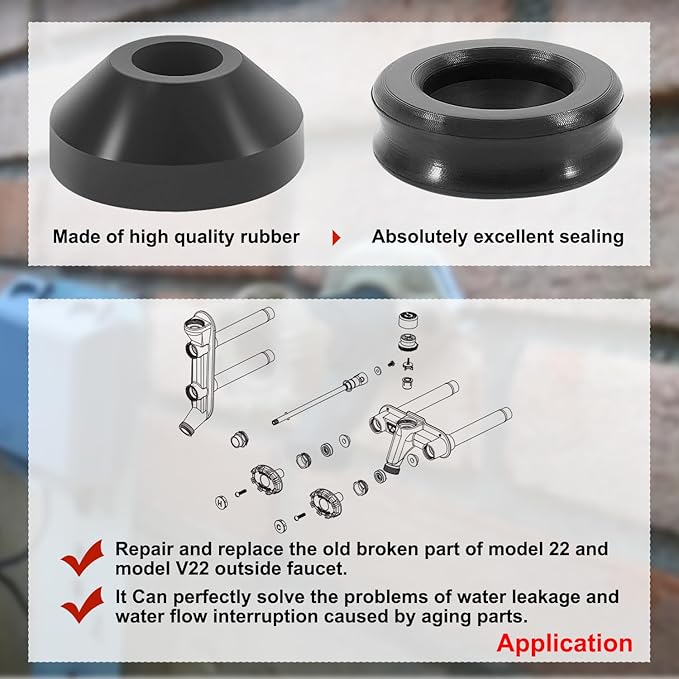 RK-22PRV Repair Kit Metal Handle,Outside Faucet,Compatible with Woodford Model 22, Model V22