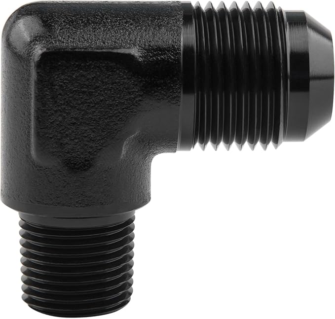 EVIL ENERGY 10AN to 3/8" NPT Male 90 Degree Fitting Adapter Aluminum
