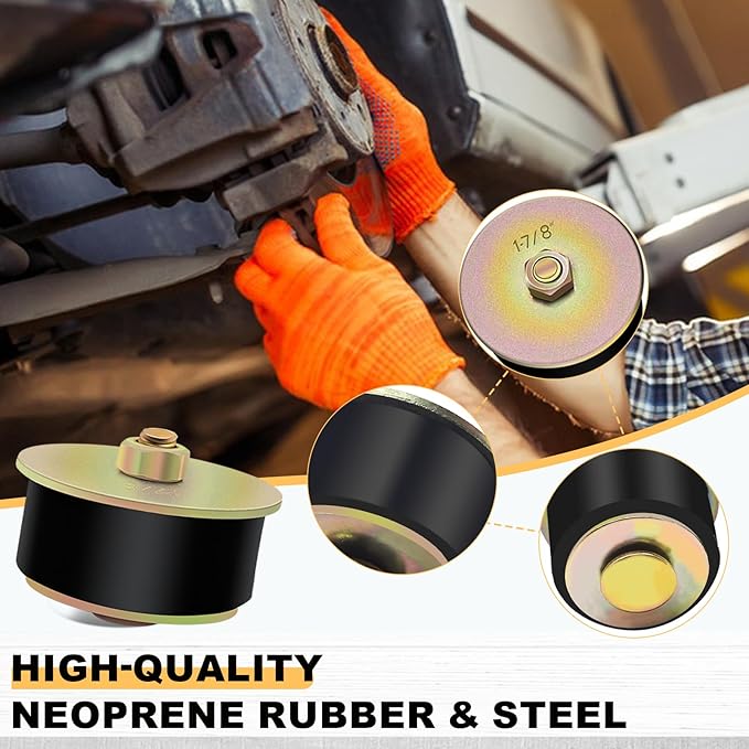 Siptenk 1-7/8" Freeze Rubber Expansion Plug 3 pcs, Automotive Rubber Expandable Freeze Plugs for Engine