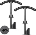 Feekoon 2 Pack 5.5'' Water Meter Box Key, Compatible with M07001 Water Meter Cover Key, Water Meter Cover/lid Opening Tool, Quality Metal T Wrench Hook to Access the Main Valve for Turning Water off