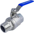 Full Port Ball Valve 1" NPT Heavy Duty Stainless Steel 304 Male x Female Thread For Water,Oil and Gas（1000WOG）