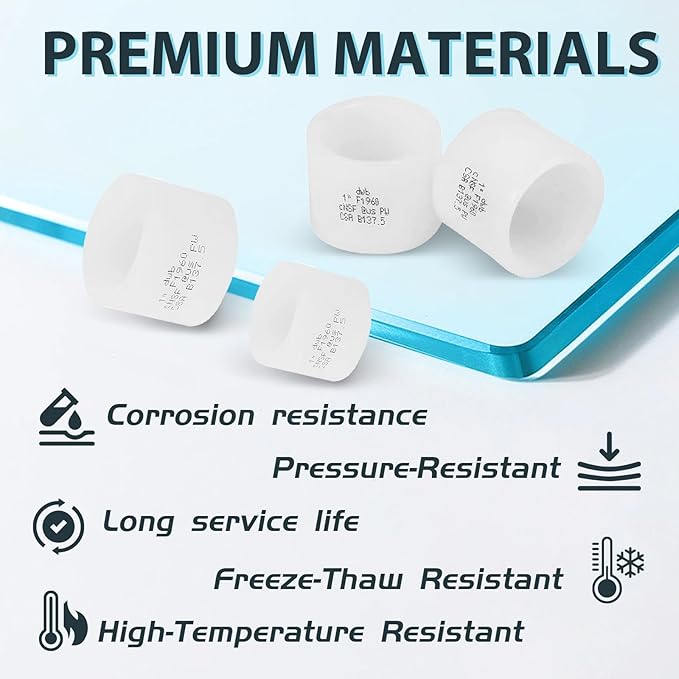 (Pack of 300) Seelink 1 Inch PEX A Expansion Rings, Expansion Rings and Sleeves for PEX A Pipe and Fitting Connection