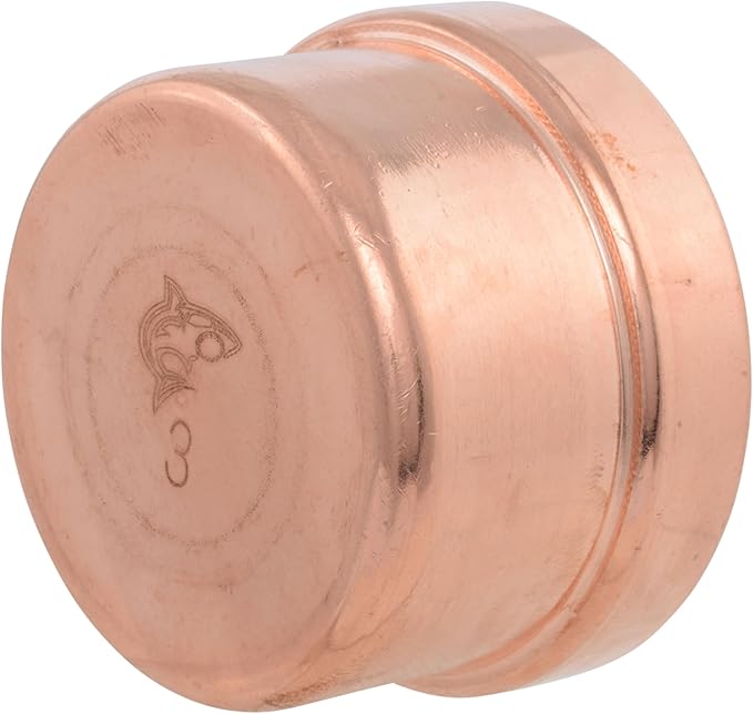 SharkBite 3 Inch End Cap, Copper Press Plumbing Fitting, UPR0479