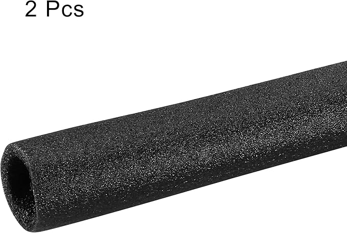 MECCANIXITY Foam Tube Sponge Protective Sleeve Black Seal Sleeve Polyethylene Pipe 30x40mm(1.2x1.57 Inch) for Pipe Insulation, Pack of 2