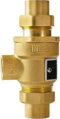 1/2 Inch 9D-M3 Backflow Preventer, Brass Dual Check Valve with Intermediate Atmospheric Vent, 190T012 Replacement for Watts, Female NPT for Boiler Feed Line, Lab, Sterilizer