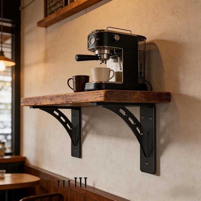 7 inch X 6 inch Heavy Duty Bracket,Granite Countertop Support, Heavy Duty Shelf Brackets , Max Load 1000 Lbs ,Mantel Brackets (Set of 2) - Countertop Support Brackets (7" x 6")