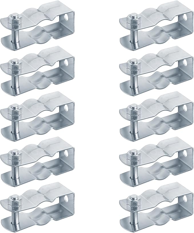 10 Pack 1/2" EMT Conduit and Pipe Hanger with Bolt, Pipe Clamps Suspension Mount Kit