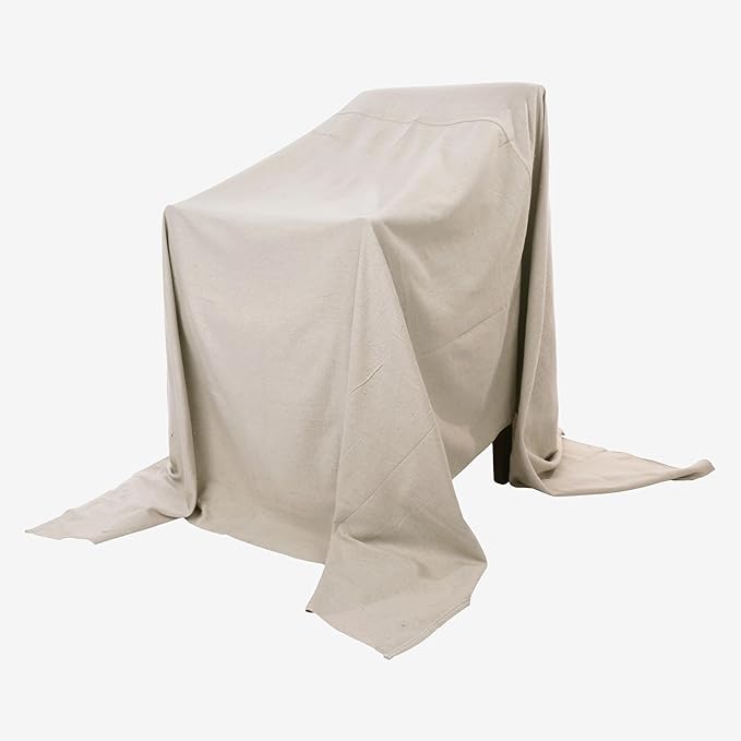 EZ Drop Painter's Large Canvas Fabric Drop Cloth for Painting (4 ft. x 15 ft.)