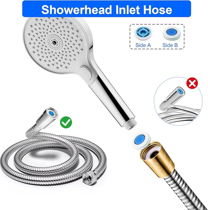 14 Pcs Shower Flow Reducer Limiter Set Water Flow Saver Adapter Flow Restrictor Control Valve for Fixed Handheld and Shower Head 1.2/1.5/1.8/2/ 2.2/2.5/3 Gpm