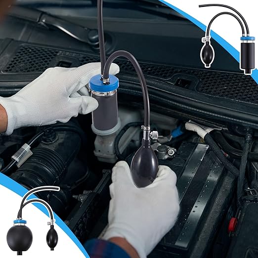 2 Pcs Universal Easy Intake Adapter Automotive Smoke Machine Inflatable Bladder Block off Diagnostic Car Smoke Leak Tester Detector for 12V Vehicles Pipe Fuel Leakage Detection