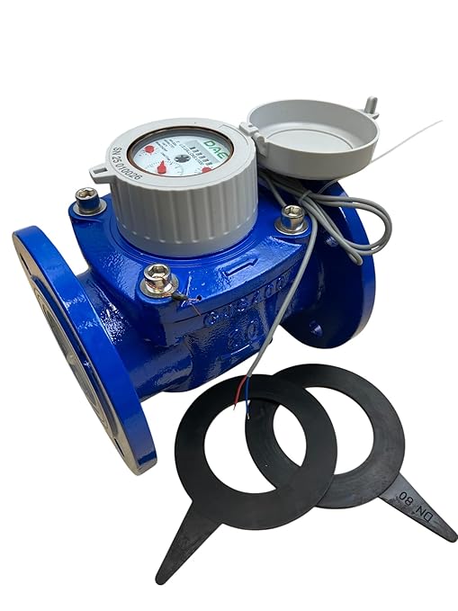 DAE WP-300n 3" Lead Free Woltmann Helix Water Meter, Pulse Output, Gallon