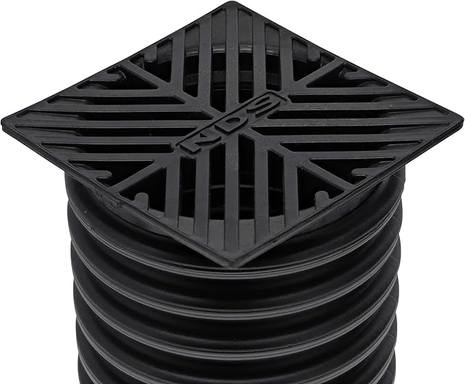 NDS 5" Square Grate, Black (Pack of 2)