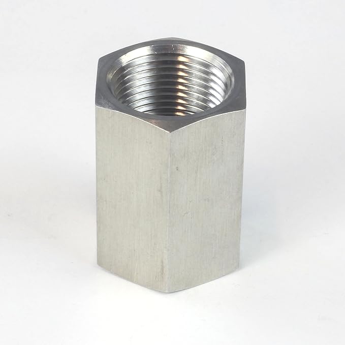 HFS(R) Hex Coupling Coupler 1/4" Female NPT x 1/4" Female NPT Stainless Steel 304