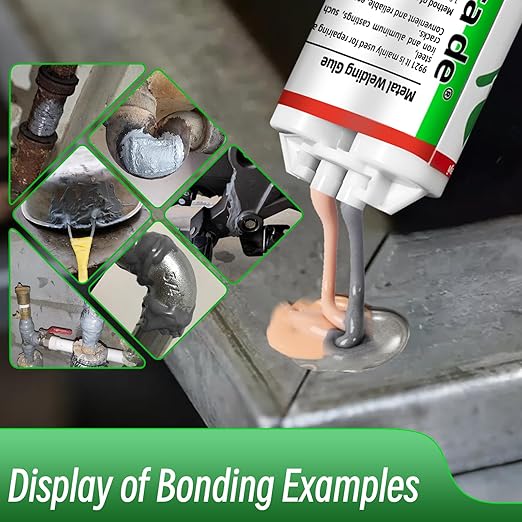 Metal Glue，Heavy Duty Waterproof epoxy Adhesive，Suitable for bonding Repair Metals, Steel, Iron, Aluminum, Plastics, Ceramics, and Various Materials，Strongest Liquid Welding Fillers。1.6oz。