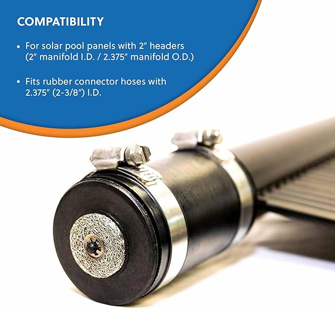 SOLAR POOL SUPPLY Vacuum Relief Valve for Solar Pool Heaters | Simplify Gravity Drainage in Solar Pool Heater Systems and Piping to Maximize Warmth and Minimize Buildup