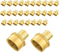 30-Pack PEX Fittings Niikappu 3/4" x 3/4" NPT Female Threaded Adapter, Brass Pex Crimp Adapters for PEX Pipes, ASTM F1807