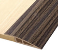 Vinyl Door Threshold Flooring Transition Strip Self Adhesive Carpet Edging Strip for Laminate Doorway Edge Threshold from 3/5" to 4/5" (Grayish Brown Wood Grain, 3.3 Ft)