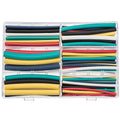 90 PCS Diameter 1/2 to 3/32 Inch 3:1 Colorful Heat Shrink Tubing Kit Dual-Wall Adhesive Lined Tube Assortment Kit Red Yellow Green Blue Black White