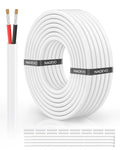 NAOVEO 12 Gauge Wire 2 Conductor Electrical Wire, 12 AWG Stranded PVC Tinned Copper Cable, Flexible/Low Voltage Automotive Wiring for LED Lamps, Marine, Speaker, Appliances (30FT)