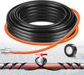 3FT-160FT Heat Tape for Water Pipes,Heating Cable for Pipe Freeze Protection,Water Pipe Insulation/Roof Snow De-Icing,Deicing Heating Cable,with Mounting Buckle (15FT)