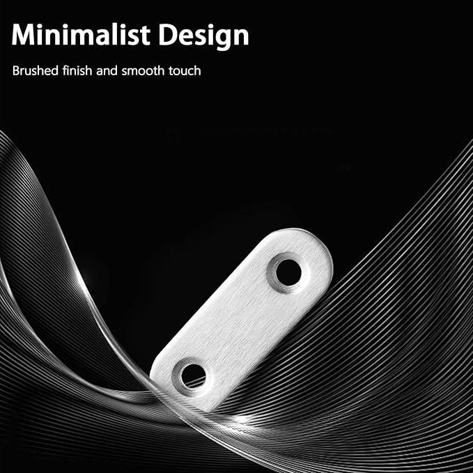 12 Pcs Mending Plate, 1.81 x 0.6 inch Stainless Steel Flat Plates with Holes, Straight Metal Mounting Braces Brackets Kit for Furniture, Wood Joint Connector (Silver, 1.81 inch)