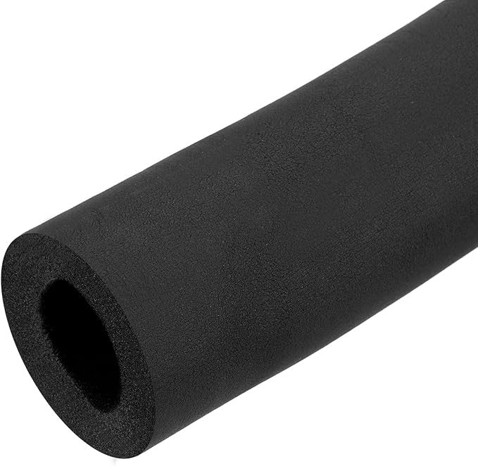 uxcell Foam Tubing for Handle Grip Support, Pipe Insulation Outside Pipe Lagging, 32mm(1 1/4") ID 58mm OD 1m Black