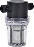 Water Filter, 1/2''Twist-On Pipe Strainer, Nylon PA66 cover, PC bowl, 304 Stainless Screen (1/2'' 80 Mesh Male water filter)