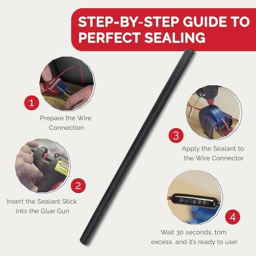 Weatherproof Sealant Sticks - Durable, Long-Lasting Adhesive Pack of 10