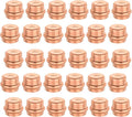 30-Pack GUOFIS Copper Press End Cap, 1" x 1" Plug Fittings for Copper Tube Connection with Stop(PRESS021-30Pack)