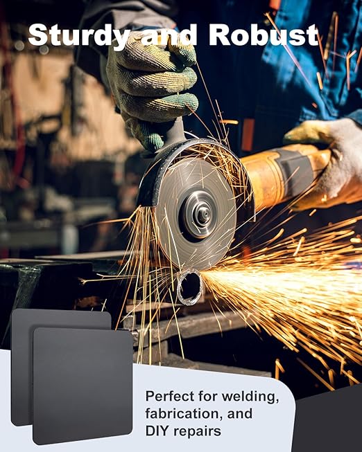 1 Pcs 1/4 Hot Rolled Steel Plates, 12in x 12in A36 Steel Base Plate, Square Weldable Metal Plates for Structural Support and Industrial Use