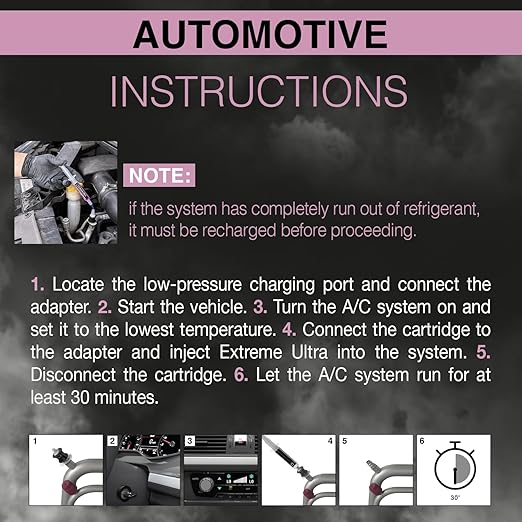Errecom Extreme Ultra | A/C Leak Stop for HVAC/R and Vehicle A/C Systems | Works with All Refrigerants, Lubricants and Systems Up to 6 Tons (21 kW) | no Adapters Included | 0.2 fl oz (6 mL) Cartridge