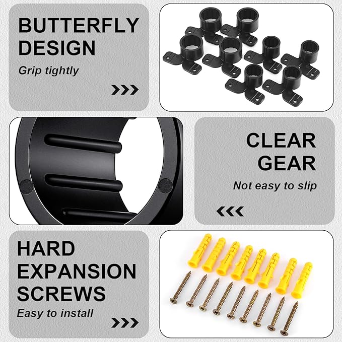 50 Pack 3/4 Inch Suspension Pipe Clamp Pex Clamps Conduit Clamp with Screws for Pex Copper CPVC Tubing Supports Butterfly Style