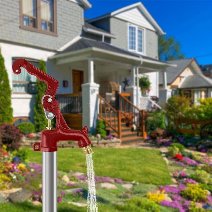 Frost Proof Yard Hydrant Frost Free Outdoor Faucet Freeze Proof Hydrant for Yard Garden Farm Pasture Irrigation,3/4" Water Faucet Pipe Connection,3.25ft Total Length 1' Bury Depth No Lead
