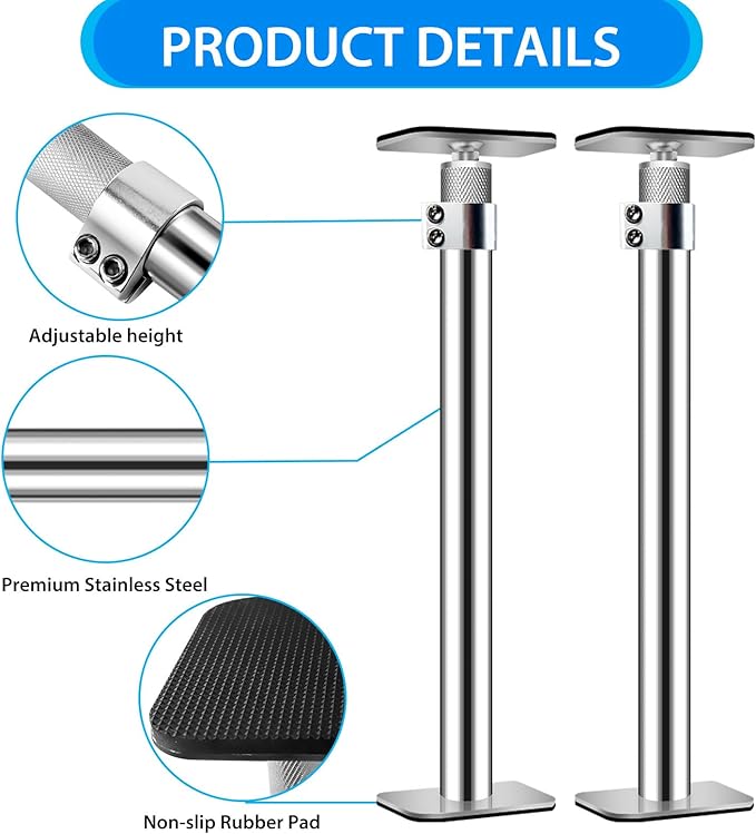 Undermount Sink Brackets.Undermount Sink Support,Undermount Sink Repair Kit, Adjustable Support PolKitchen Sink Brackets