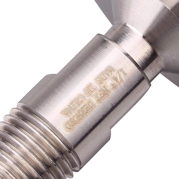 DERNORD 1.5''Tri clamp Adapter to 1/4 inch MNPT Thread Ferrule Sanitary Pipe Fitting