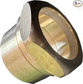 EZ-Fluid Brass 1-1/2" DWV Sweat x Slip-Joint Trap Adapter (5 Pack), C x SJ Brass Solder Fitting, Sweat End Fits Over DWV Copper Tube Pipe
