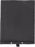 Insulated Backflow Preventer Pouch - Outdoor Pipe Insulation for Winter, Well Pump & Sprinkler Valve Protection (Black 16" W×20" H)