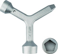 MKF2 Meter Curb Box Key triangle curb box wrench,Electric Box Key Water Meter Key for meter pit lids and meter box lids and curb box