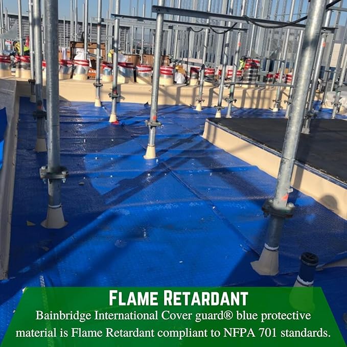 Farm Plastic Supply - Bainbridge International Flame Retardant Cover Guard 10 Mil - Temporary Floor Protection, Temporary Protection, Cover Guard, Temporary Surface Protection (36'' x 250')