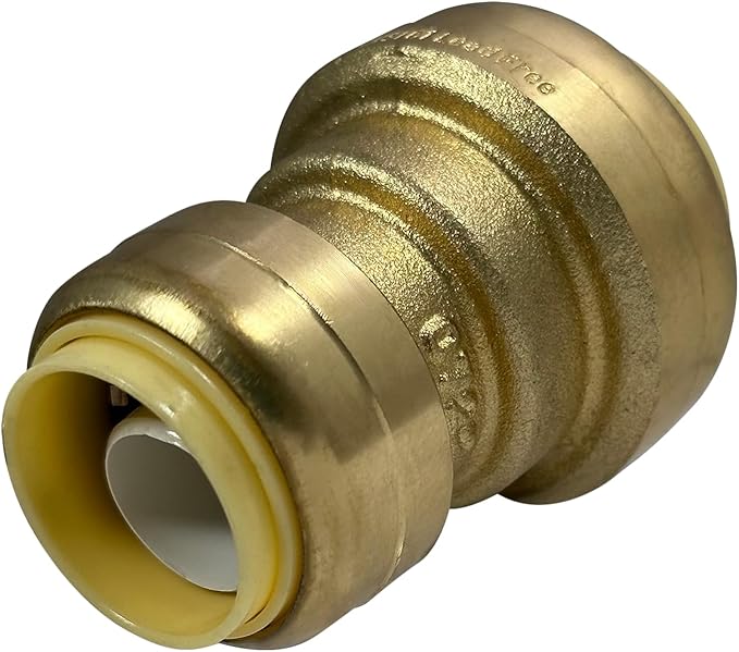 XFITTING Push Fit 1 Inch x 3/4 Inch Push Fit Coupling, Push Fit Reducing Coupling, 27-4-8=1XX, 1 Piece