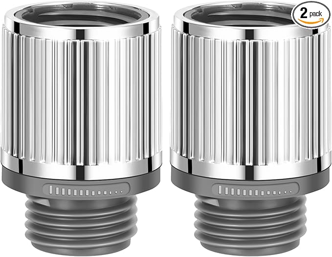 Shower Flow Control Valve: Shower Head Shut Off Valve, Water Flow Regulator, MAYYAYA Flow Control Valves, for Handheld Shower Head or Bidet Sprayer- Handle Lever (Chrome-Screw)
